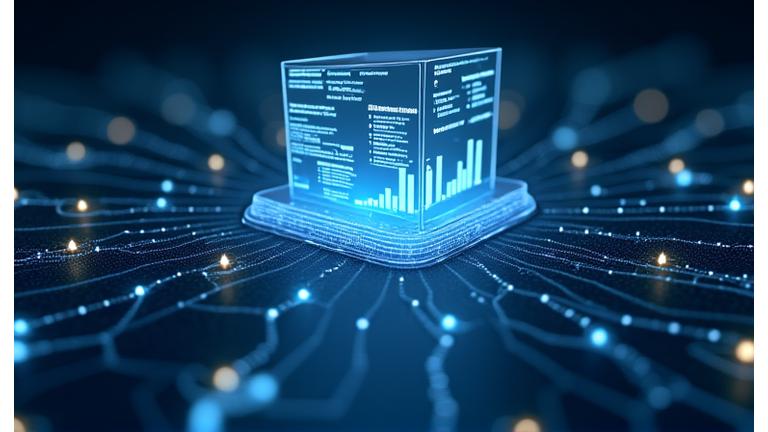 Interaktiver Bildschirm mit Diagrammen und Graphen, die die Wirkung von sozialen Initiativen darstellen und durch KI-Analysen unterstützt werden.